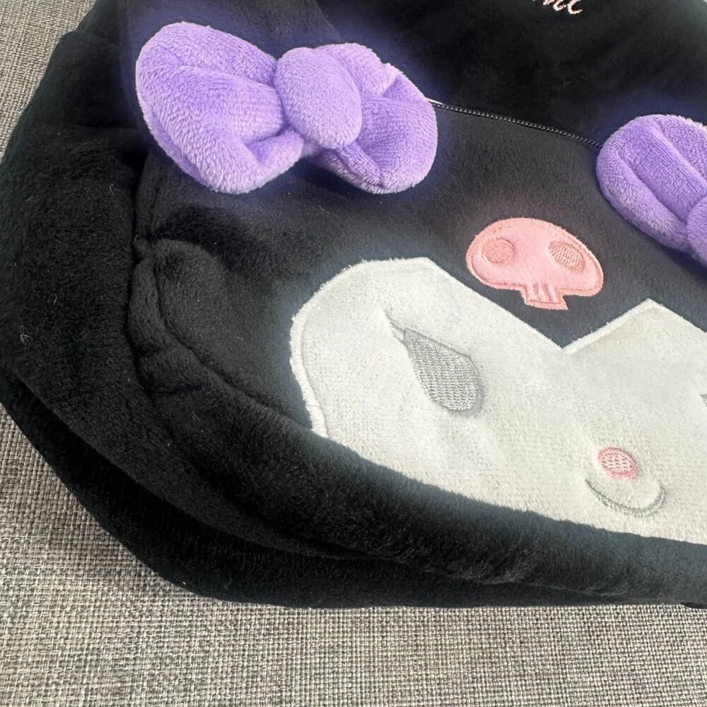 New! Kuromi‎ Backpack 9X10 Black White Purple Pink Lightweight Cute Cartoon